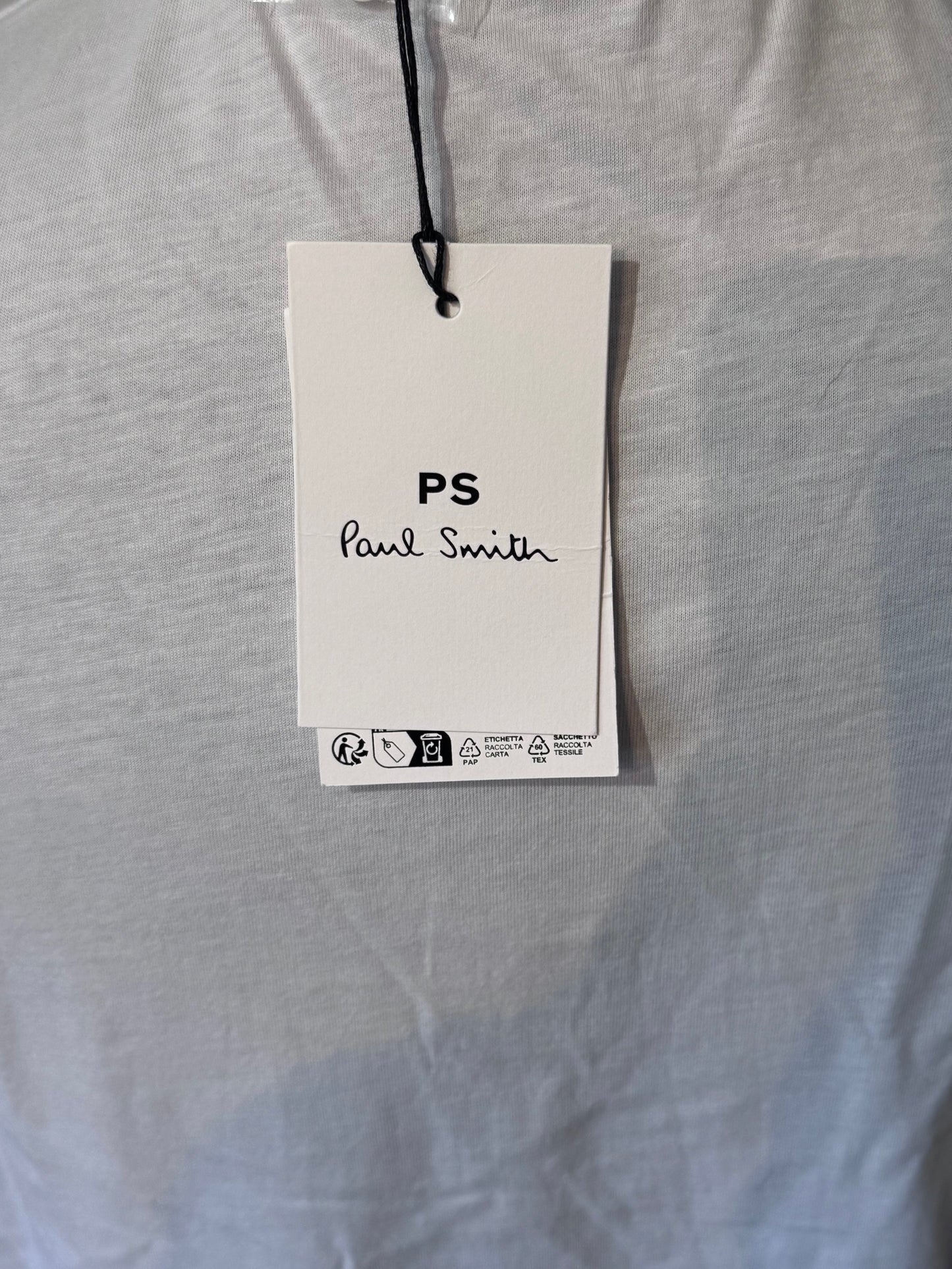 PAUL SMITH PS COTTON POLO SHIRT WHITE 3XL RRP £90 BNWT
