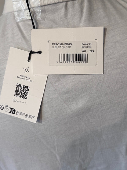 PAUL SMITH PS COTTON POLO SHIRT WHITE 3XL RRP £90 BNWT