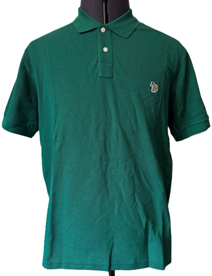 PAUL SMITH PS ZEBRA PIQUE COTTON POLO SHIRT EMERALD GREEN (33B) RRP £90 BNWT