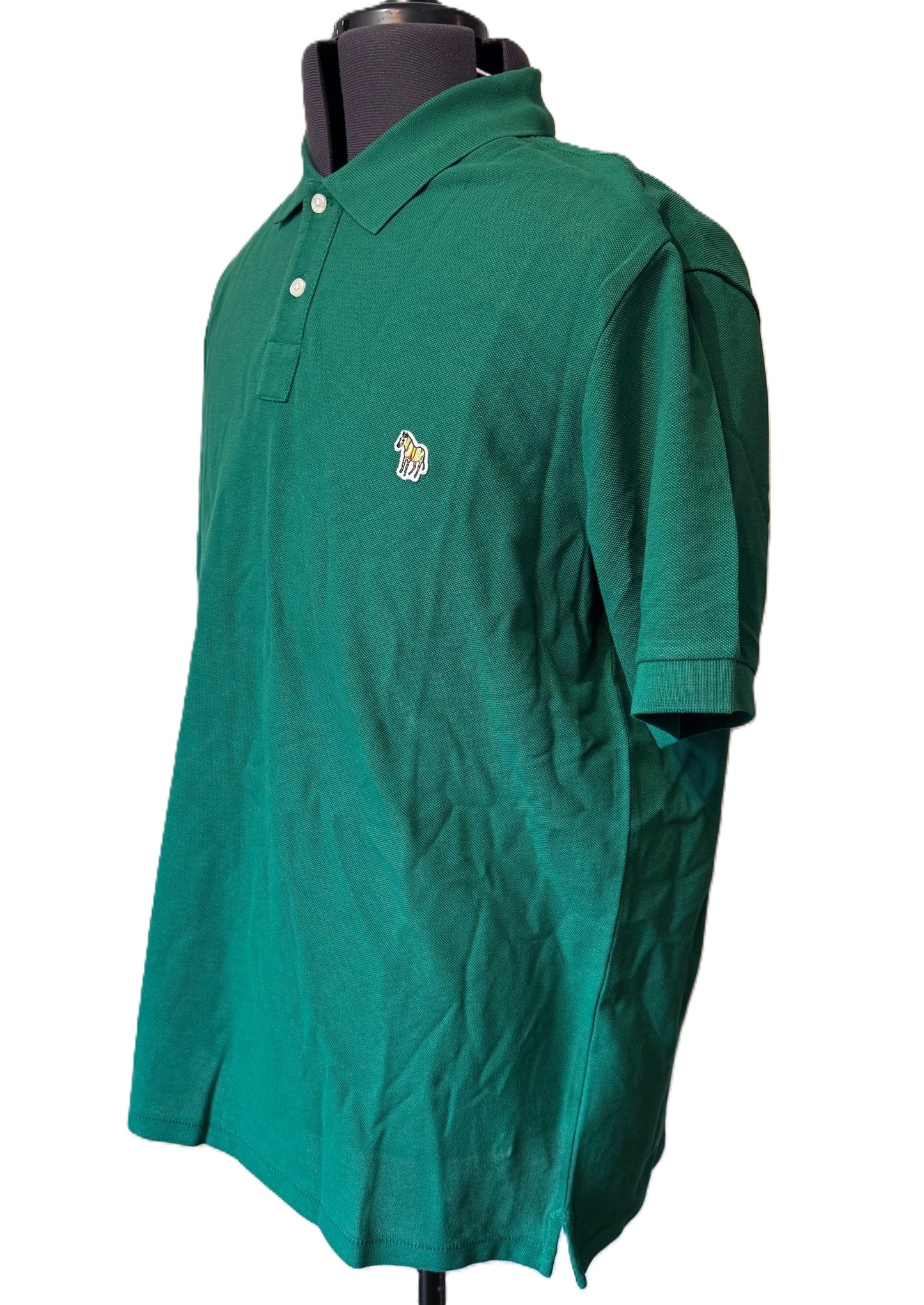 PAUL SMITH PS PIQUE COTTON POLO SHIRT GREEN 2XL RRP £90 BNWT