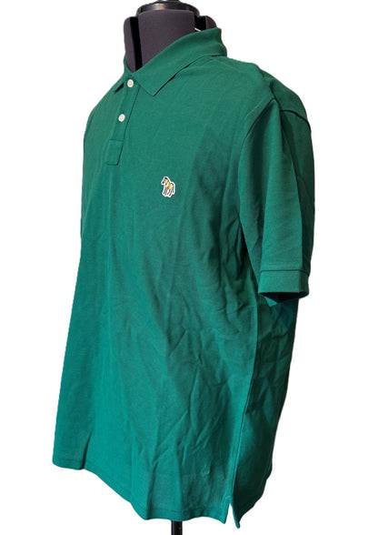 PAUL SMITH PS ZEBRA PIQUE COTTON POLO SHIRT EMERALD GREEN (33B) RRP £90 BNWT