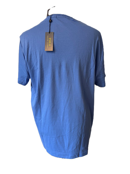 POLO RALPH LAUREN CUSTOM SLIM FIT COTTON T-SHIRT SUMMER BLUE 2XL RRP £95 BNWT