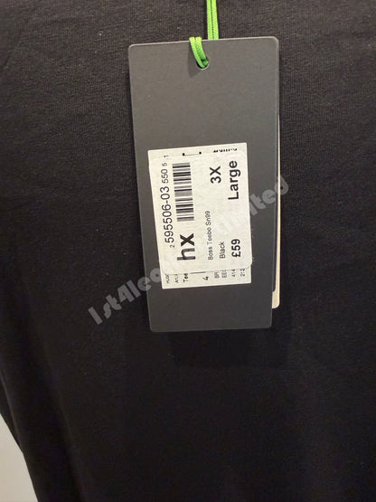 HUGO BOSS TEEBO REG FIT COTTON T-SHIRT BLACK 3XL RRP £59 BNWT
