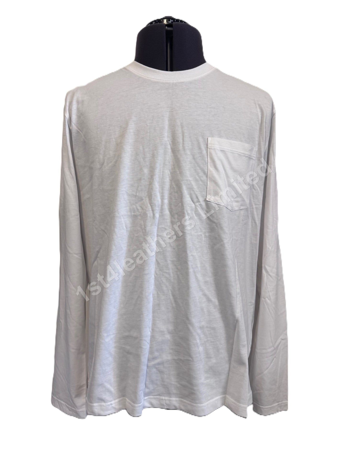 BELSTAFF THOM LONG SLEEVE COTTON POCKET T-SHIRT WHITE RRP £75 BNWT