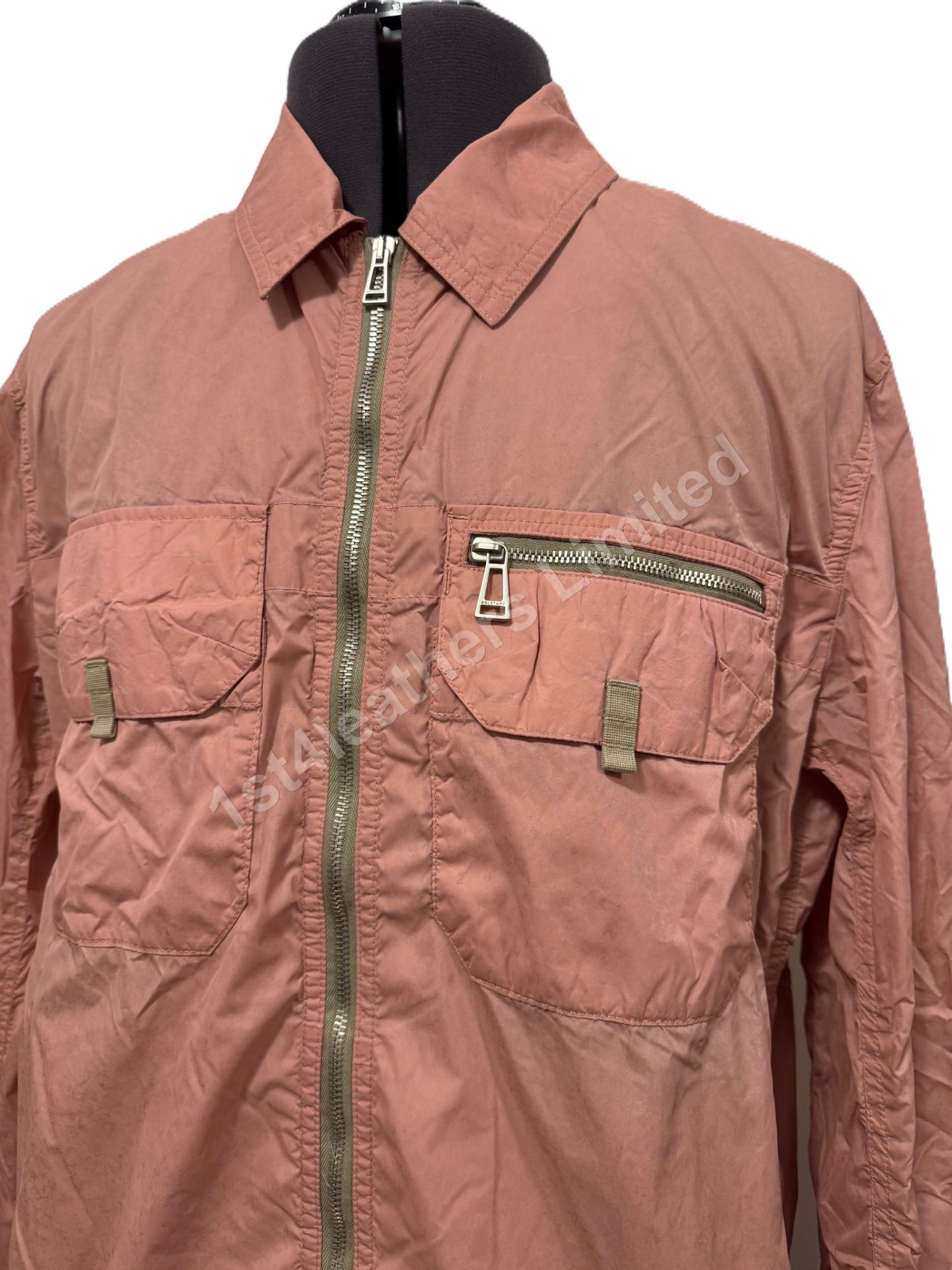 BELSTAFF LANDER SHELL OVERSHIRT JACKET RUST PINK RRP £395 BNWT