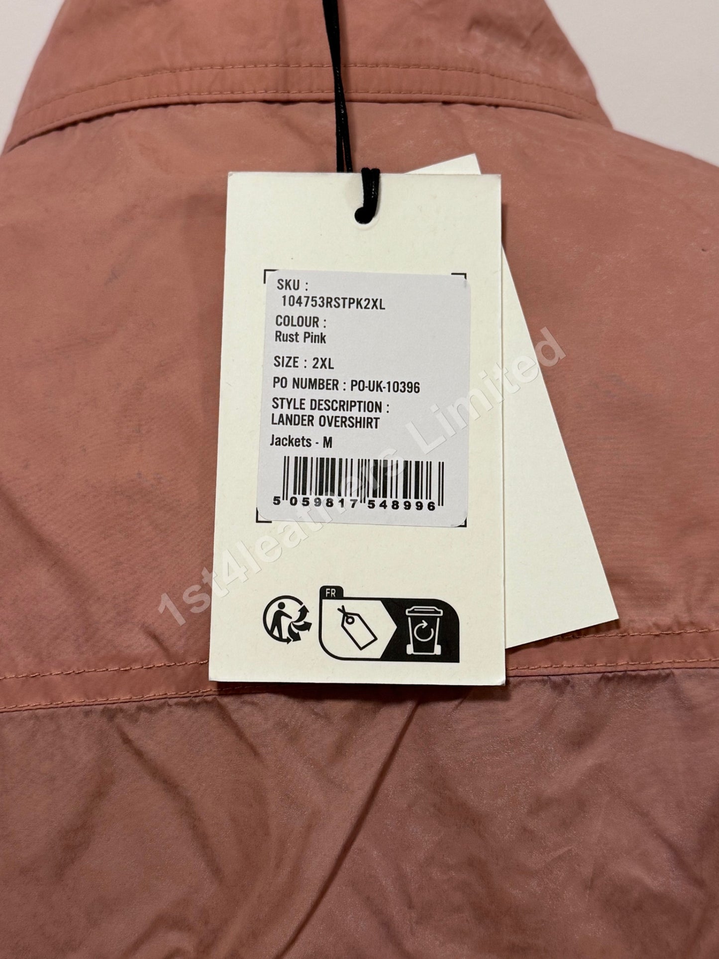 BELSTAFF LANDER SHELL OVERSHIRT JACKET RUST PINK RRP £395 BNWT