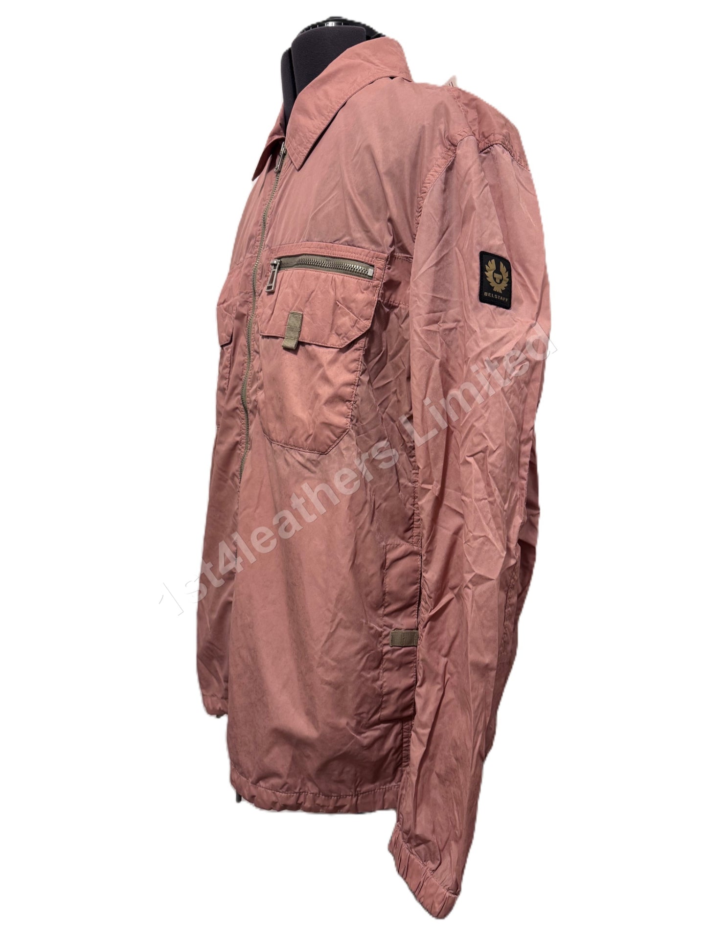 BELSTAFF LANDER SHELL OVERSHIRT JACKET RUST PINK RRP £395 BNWT