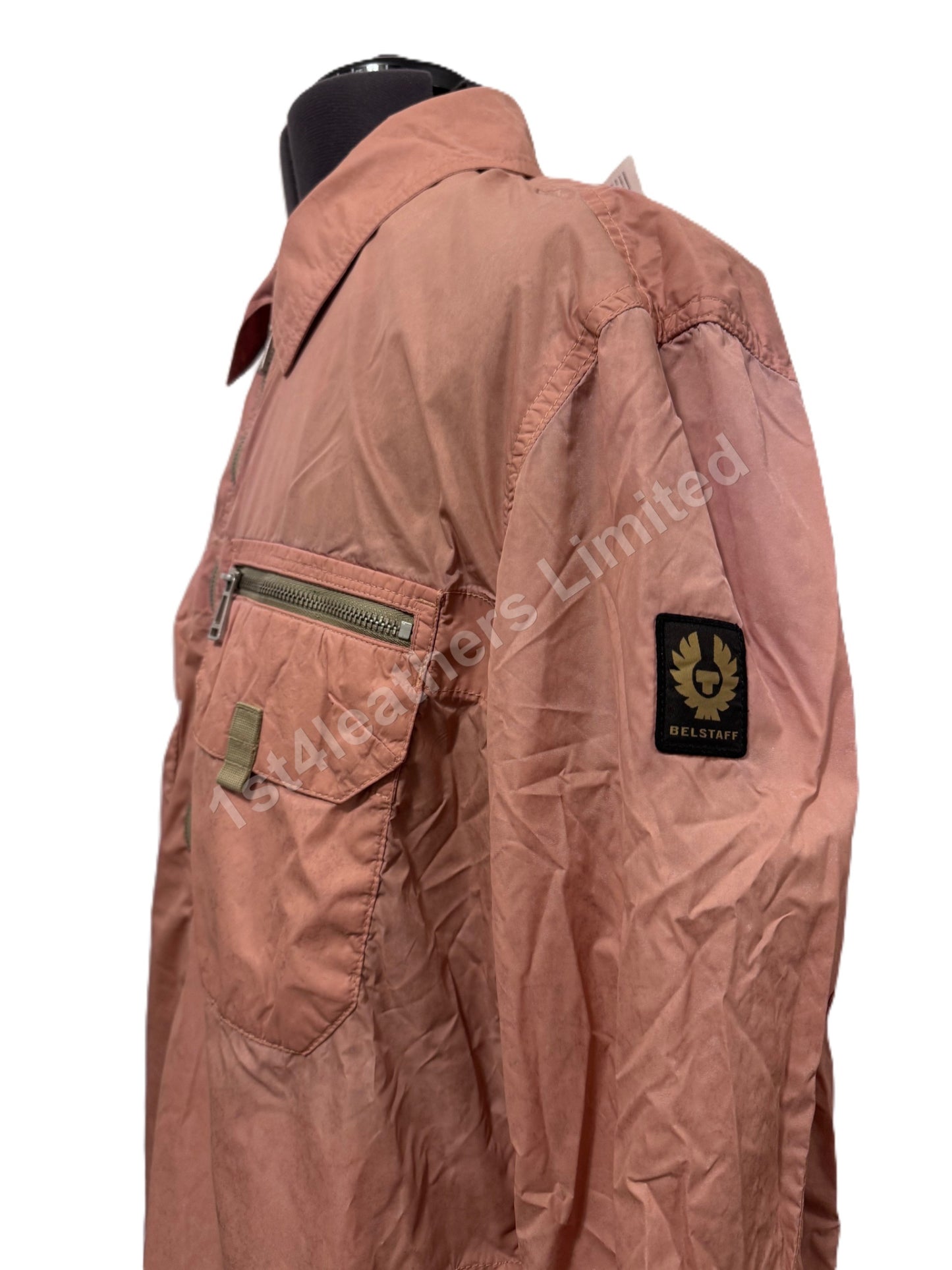 BELSTAFF LANDER SHELL OVERSHIRT JACKET RUST PINK RRP £395 BNWT