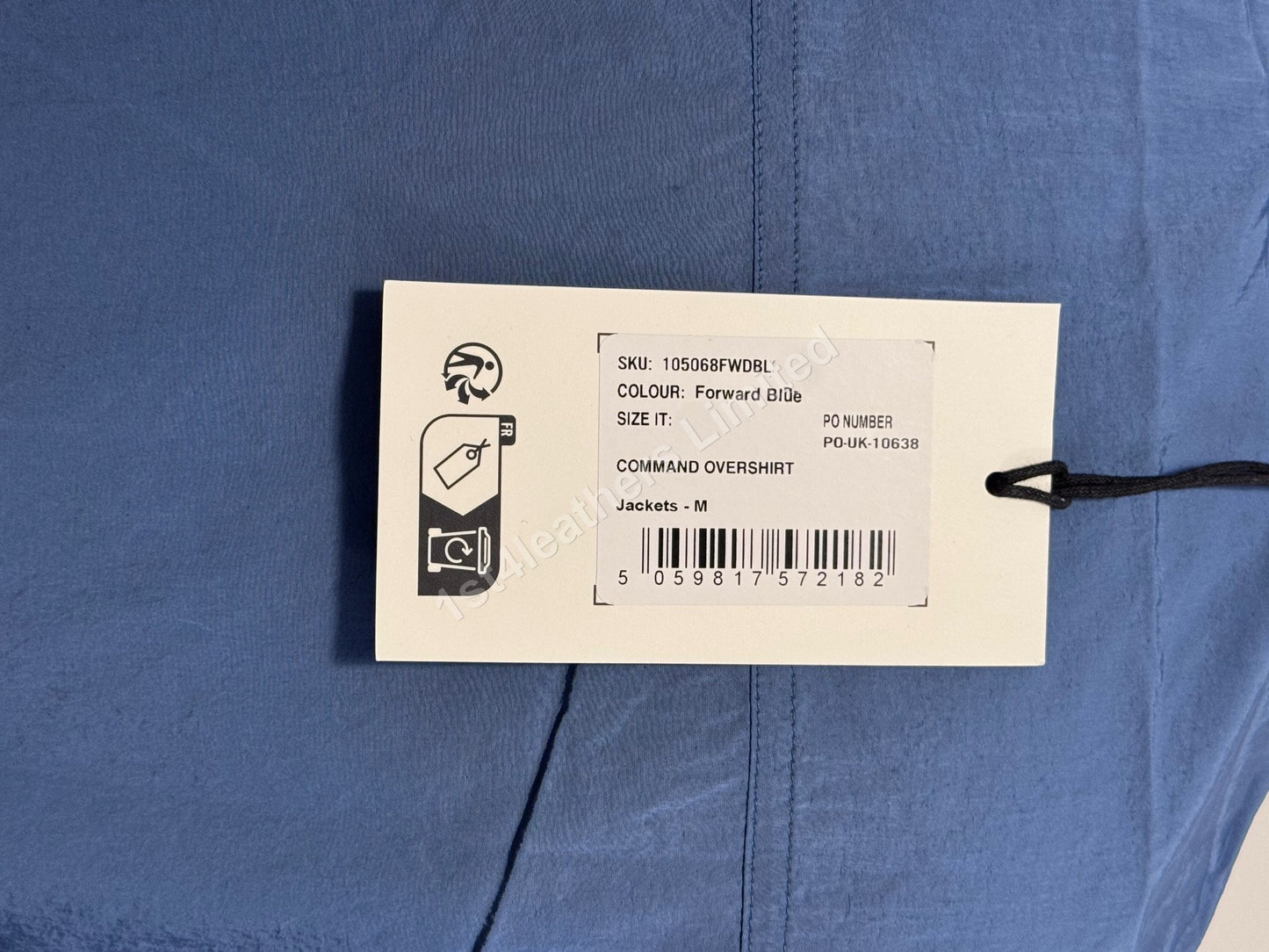 BELSTAFF COMMAND SHIMMER SHELL OVERSHIRT JACKET FORWARD BLUE RRP £225 BNWT