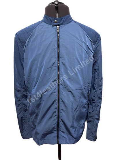 BELSTAFF ADVANCER SHIMMER SHELL LIGHTWEIGHT JACKET FORWARD BLUE S RRP£295 BNWT