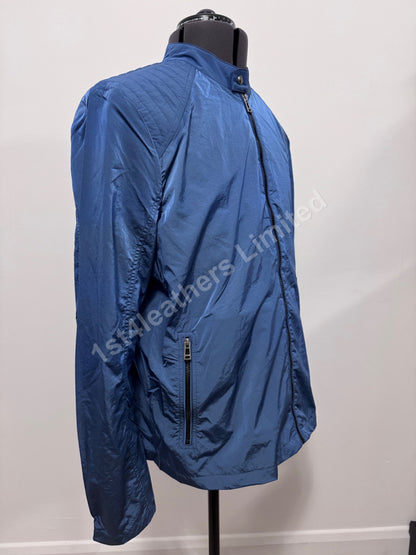 BELSTAFF ADVANCER SHIMMER SHELL LIGHTWEIGHT JACKET FORWARD BLUE S RRP£295 BNWT