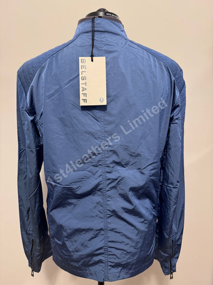 BELSTAFF ADVANCER SHIMMER SHELL LIGHTWEIGHT JACKET FORWARD BLUE S RRP£295 BNWT