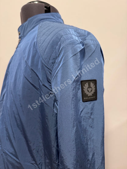 BELSTAFF ADVANCER SHIMMER SHELL LIGHTWEIGHT JACKET FORWARD BLUE S RRP£295 BNWT