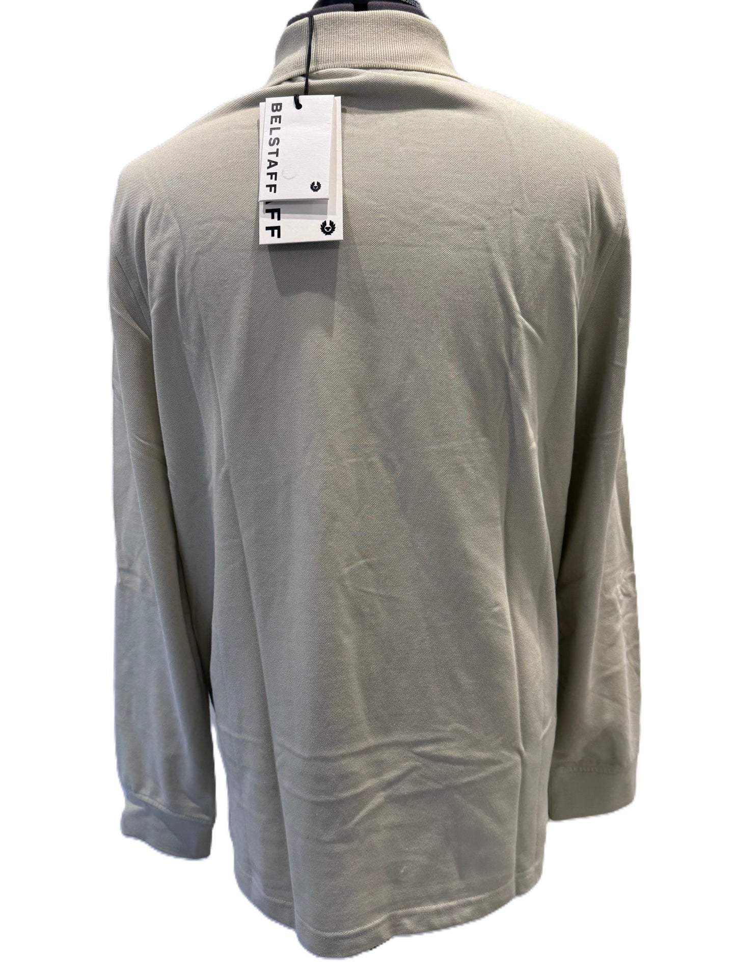 BELSTAFF STEWARTON PIQUE COTTON LONG SLEEVE POLO SHIRT SHELL XL RRP £110 BNWT