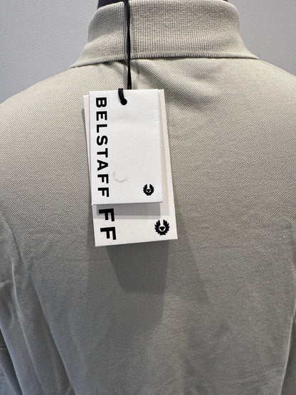 BELSTAFF STEWARTON PIQUE COTTON LONG SLEEVE POLO SHIRT SHELL RRP £110 BNWT