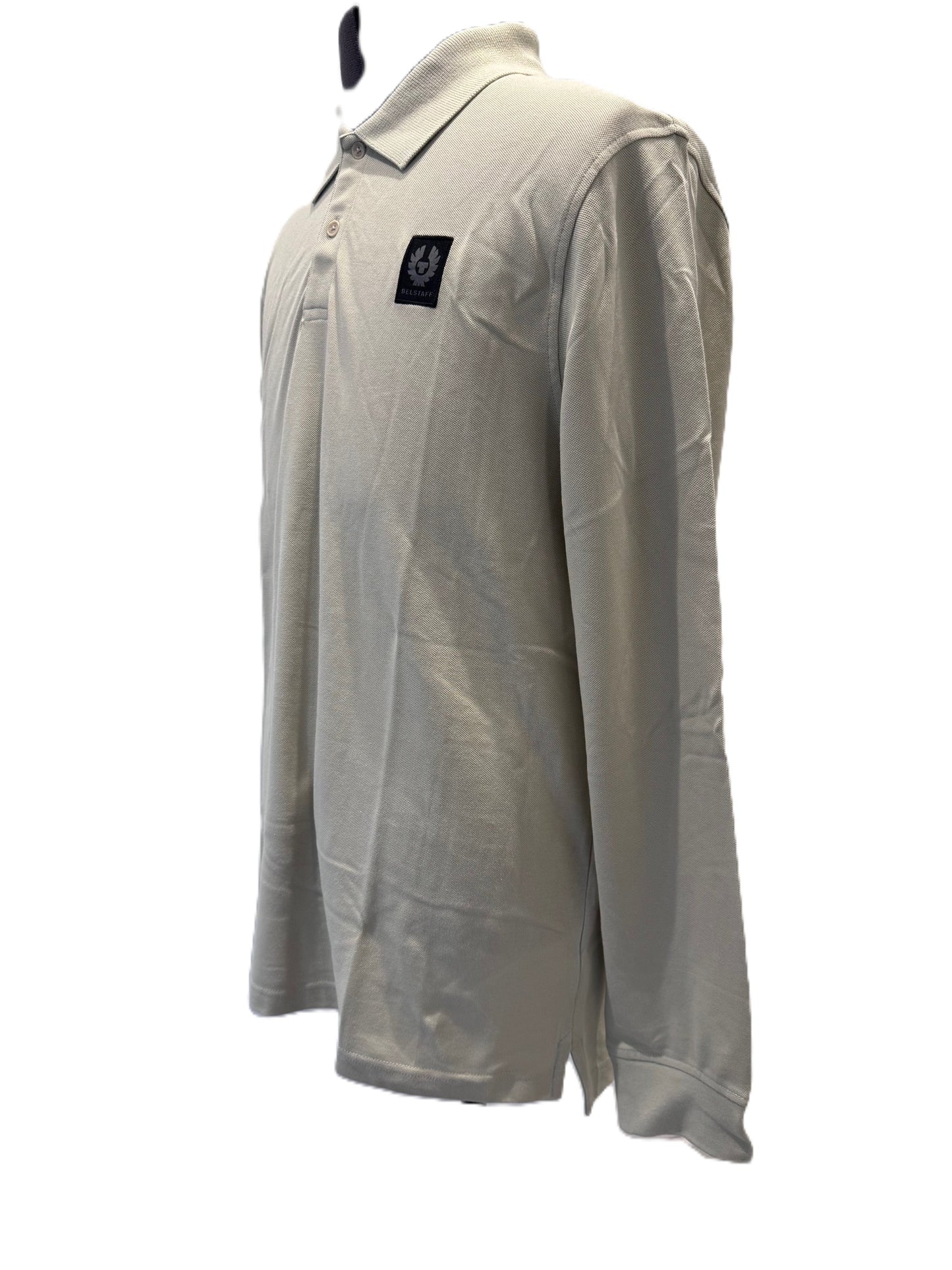 BELSTAFF STEWARTON PIQUE COTTON LONG SLEEVE POLO SHIRT SHELL XL RRP £110 BNWT
