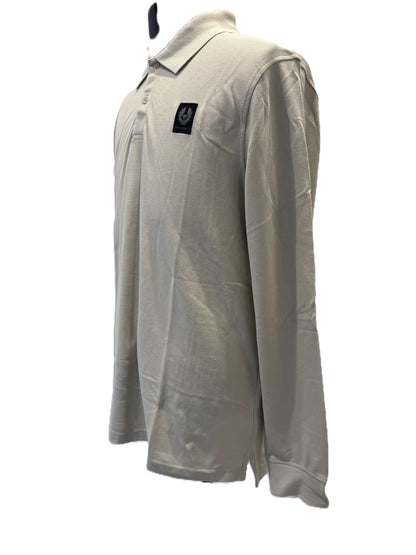 BELSTAFF STEWARTON PIQUE COTTON LONG SLEEVE POLO SHIRT SHELL RRP £110 BNWT