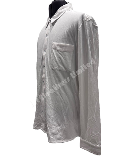 PAIGE STOCKTON STRETCHY SHIRT WHITE SHIRT 2XL RRP £175 BNWT