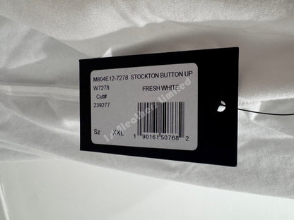 PAIGE STOCKTON STRETCHY SHIRT WHITE SHIRT 2XL RRP £175 BNWT