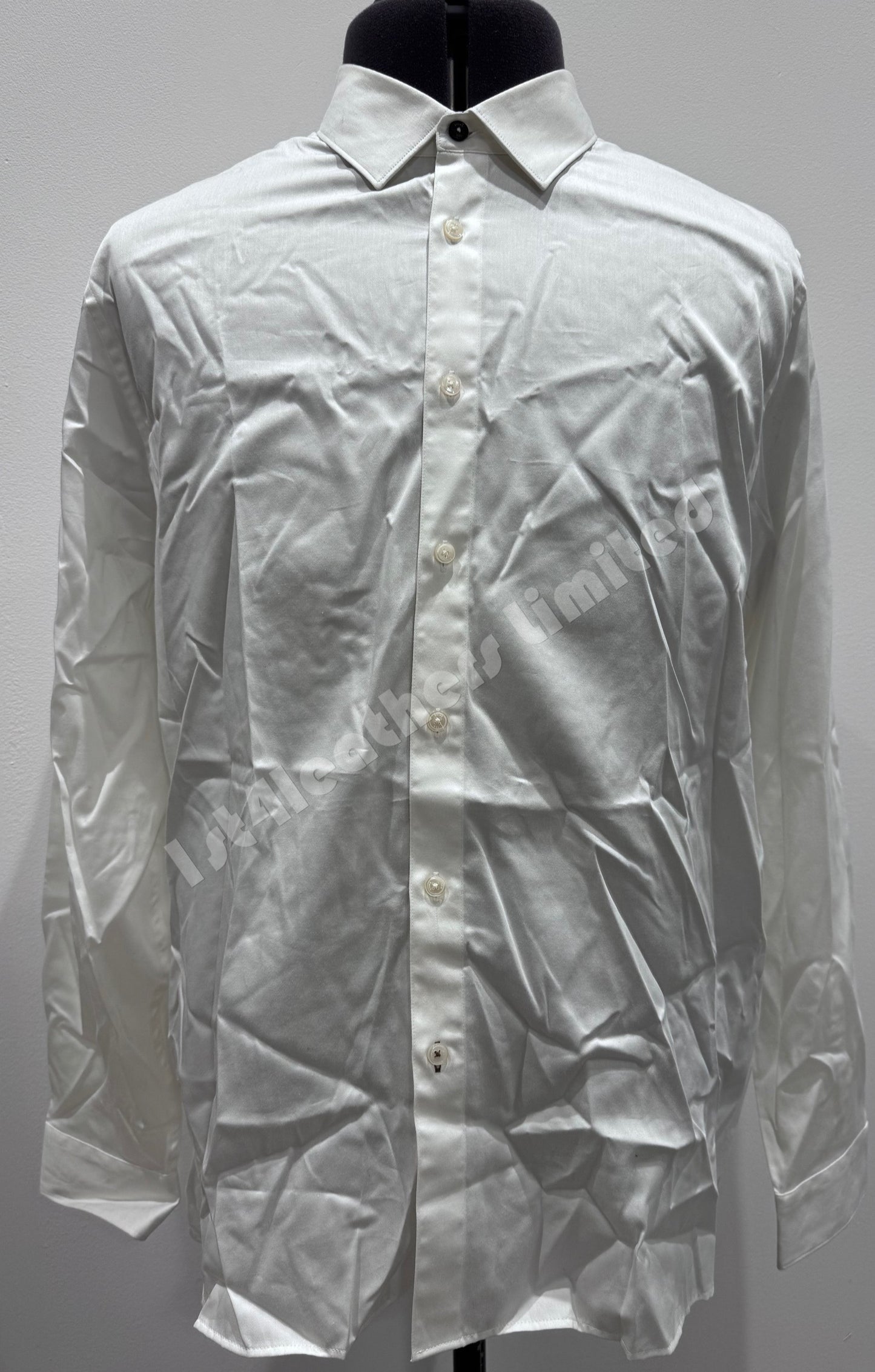 TED BAKER BOBCUT SATIN BLEND STRETCH SHIRT WHITE SIZE 7 2XL RRP £65 BNWT