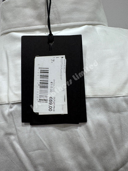 TED BAKER BOBCUT SATIN BLEND STRETCH SHIRT WHITE SIZE 7 2XL RRP £65 BNWT