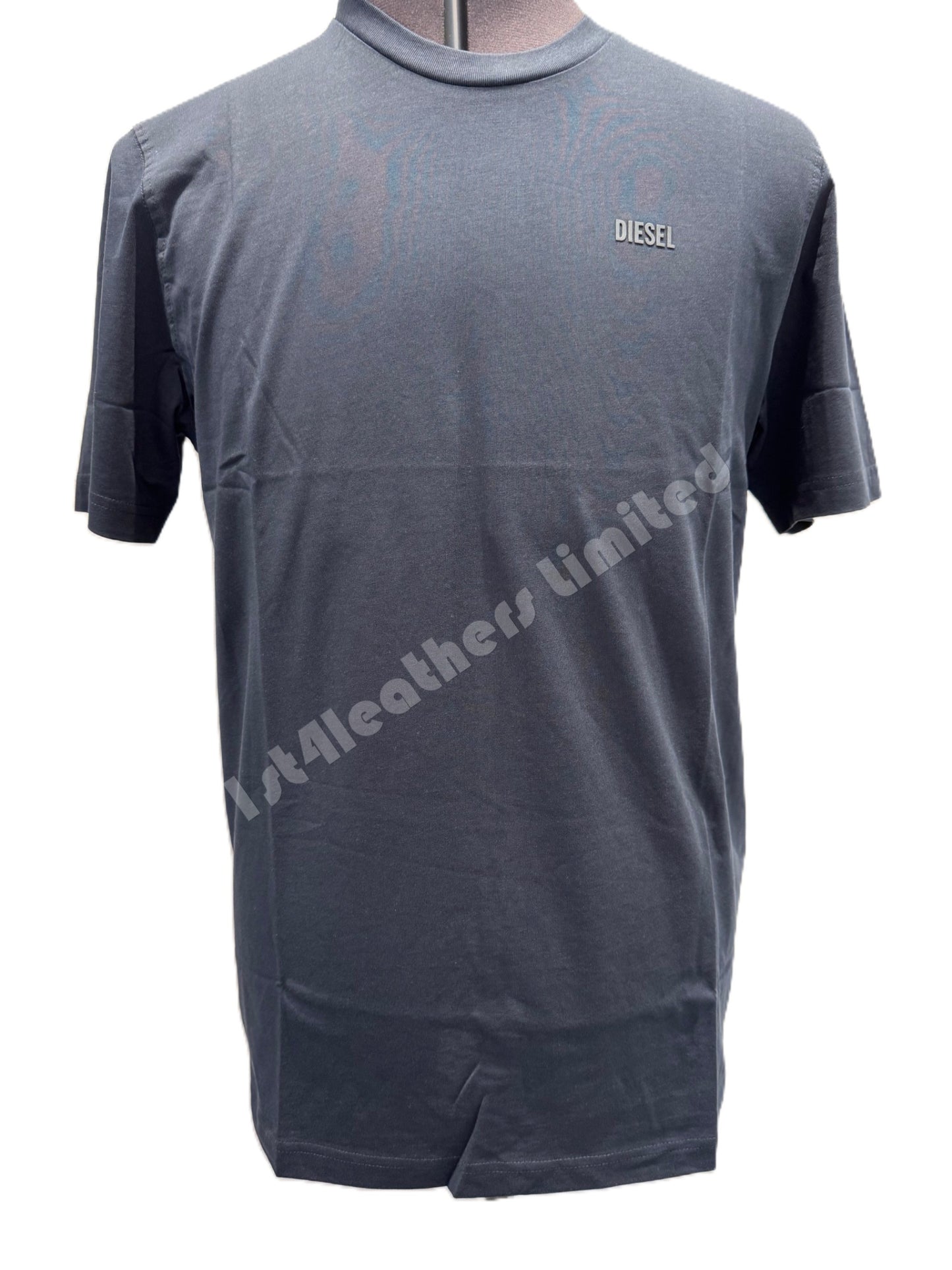 DIESEL COTTON T-SHIRT NAVY BLUE LARGE RRP £60 BNWT