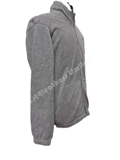 SCHOTT NYC POLARBEAR FULL ZIP FLEECE SWEATSHIRT GREY RRP £95 BNWT