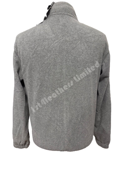 SCHOTT NYC POLARBEAR FULL ZIP FLEECE SWEATSHIRT GREY RRP £95 BNWT