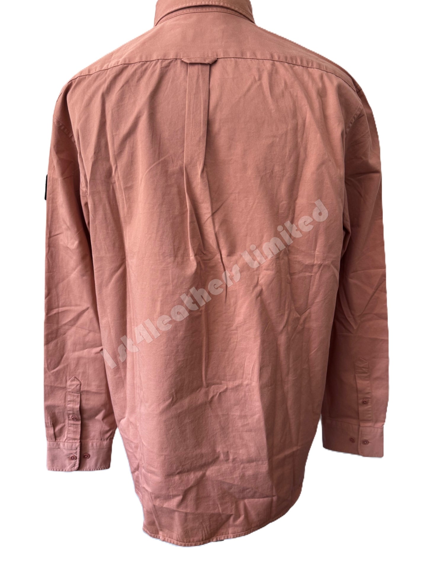 BELSTAFF SCALE COTTON LONG SLEEVE SHIRT RUST PINK RRP £140 BNWT