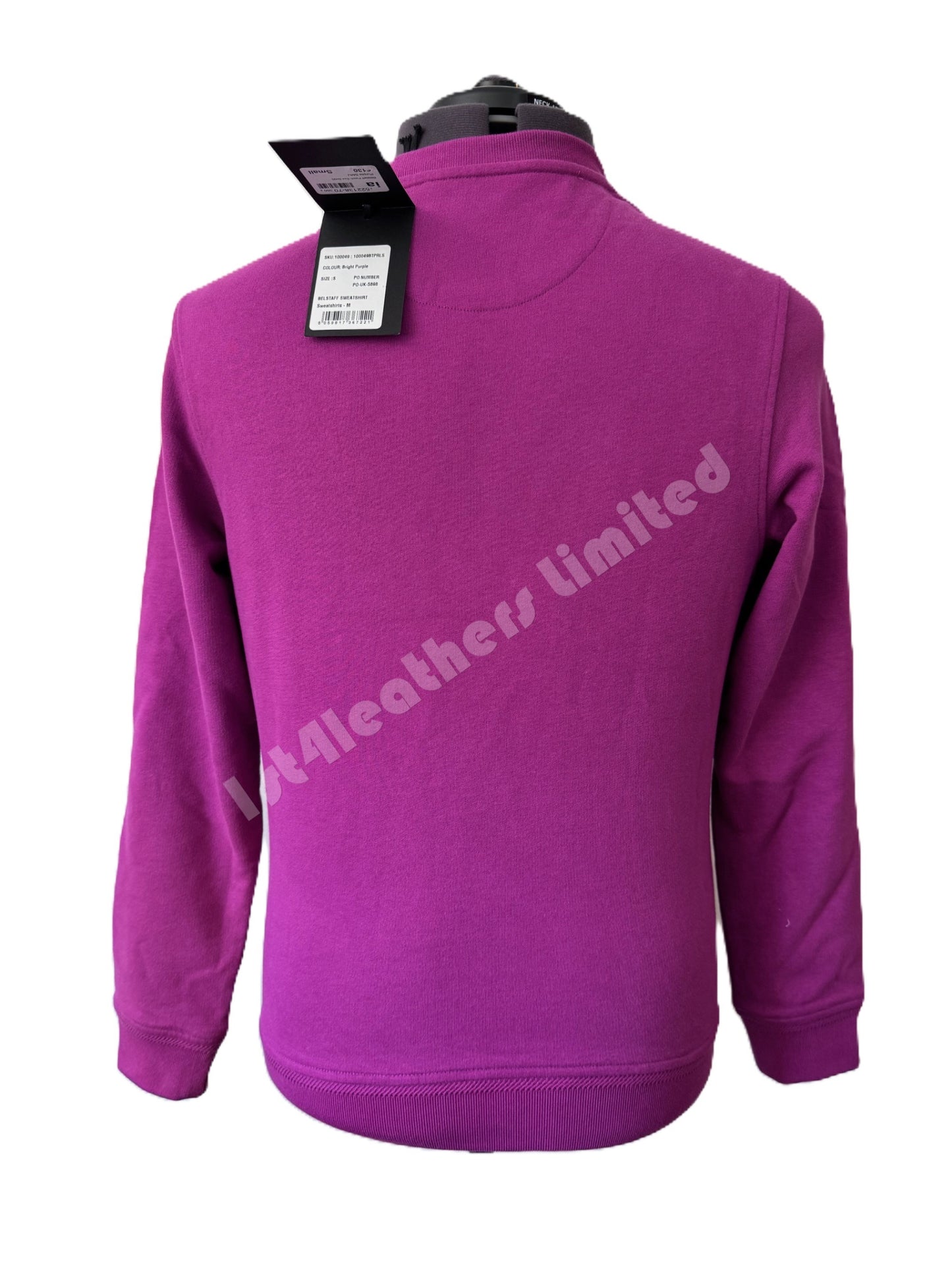 BELSTAFF PHOENIX CREW NECK SWEATSHIRT JUMPER BRIGHT PURPLE MED RRP £130 BNWT