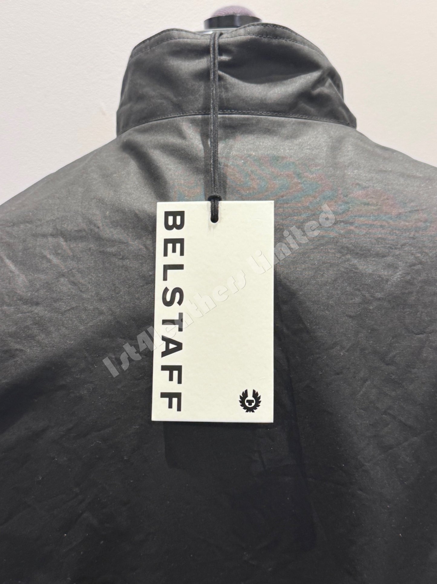 BELSTAFF BASE WAXED COTTON BOMBER JACKET BLACK RRP £349 BNWT