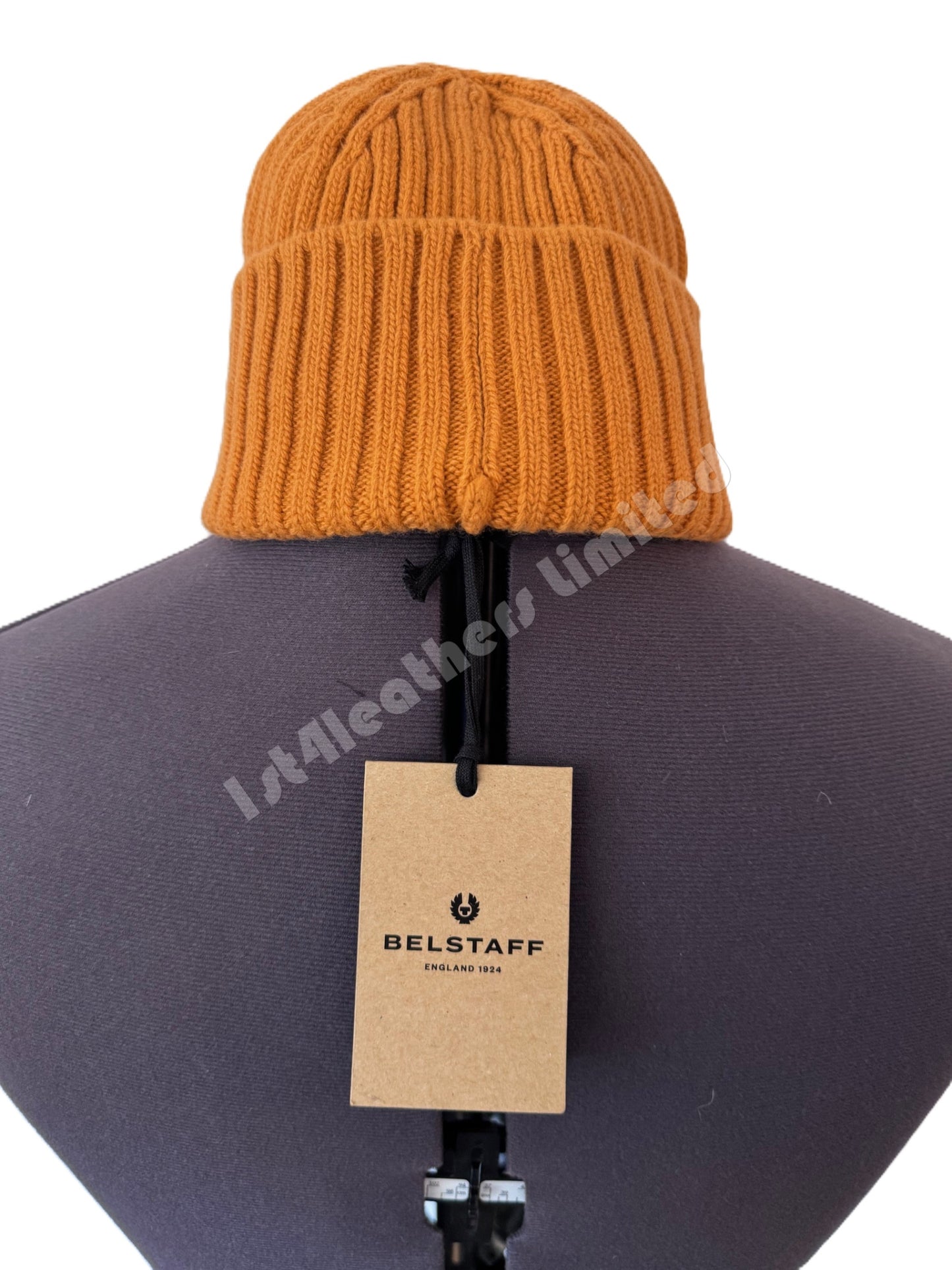 BELSTAFF WATCH WOOL BEANIE HAT IN GOLDEN OAK RRP £75 BNWT