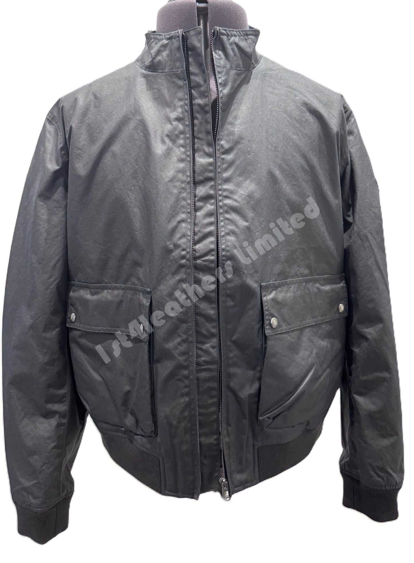 BELSTAFF BASE WAXED COTTON BOMBER JACKET DARK INK NAVY UK44 2XL RRP £349 BNWT