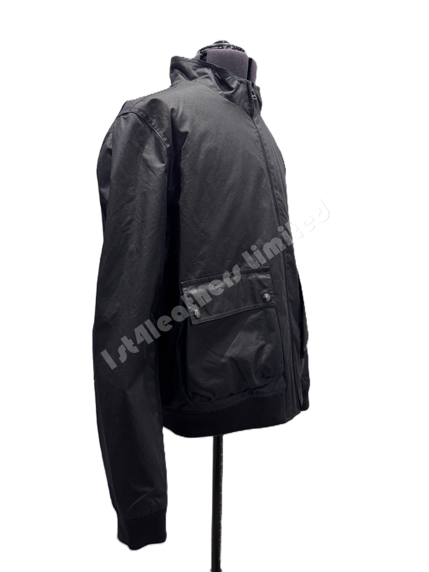 BELSTAFF BASE WAXED COTTON BOMBER JACKET DARK INK NAVY UK44 2XL RRP £349 BNWT