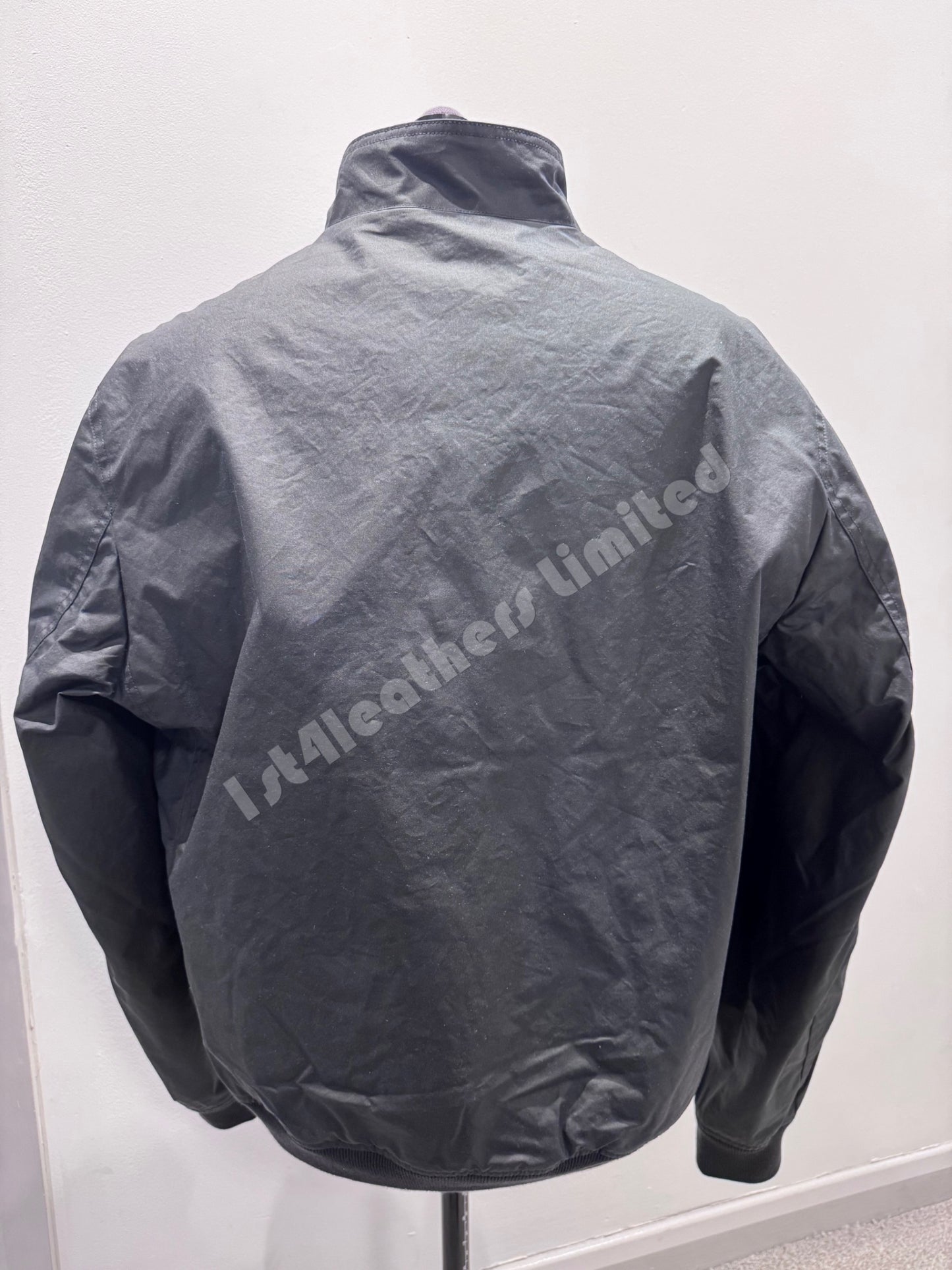 BELSTAFF BASE WAXED COTTON BOMBER JACKET DARK INK NAVY UK44 2XL RRP £349 BNWT