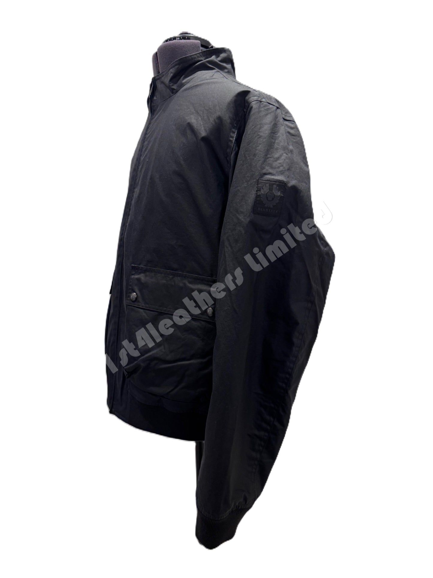 BELSTAFF BASE WAXED COTTON BOMBER JACKET DARK INK NAVY UK44 2XL RRP £349 BNWT