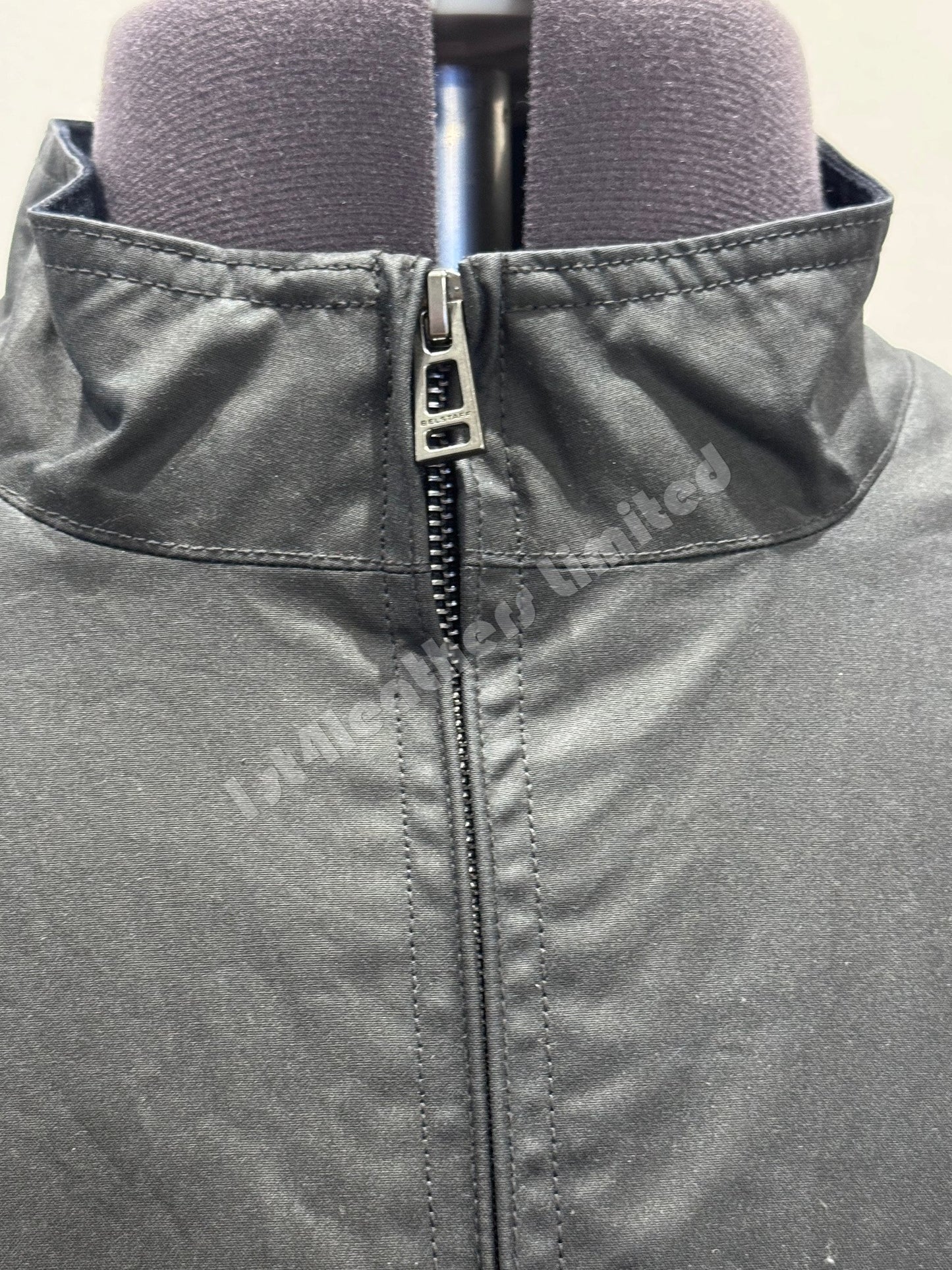 BELSTAFF BASE WAXED COTTON BOMBER JACKET DARK INK NAVY UK44 2XL RRP £349 BNWT