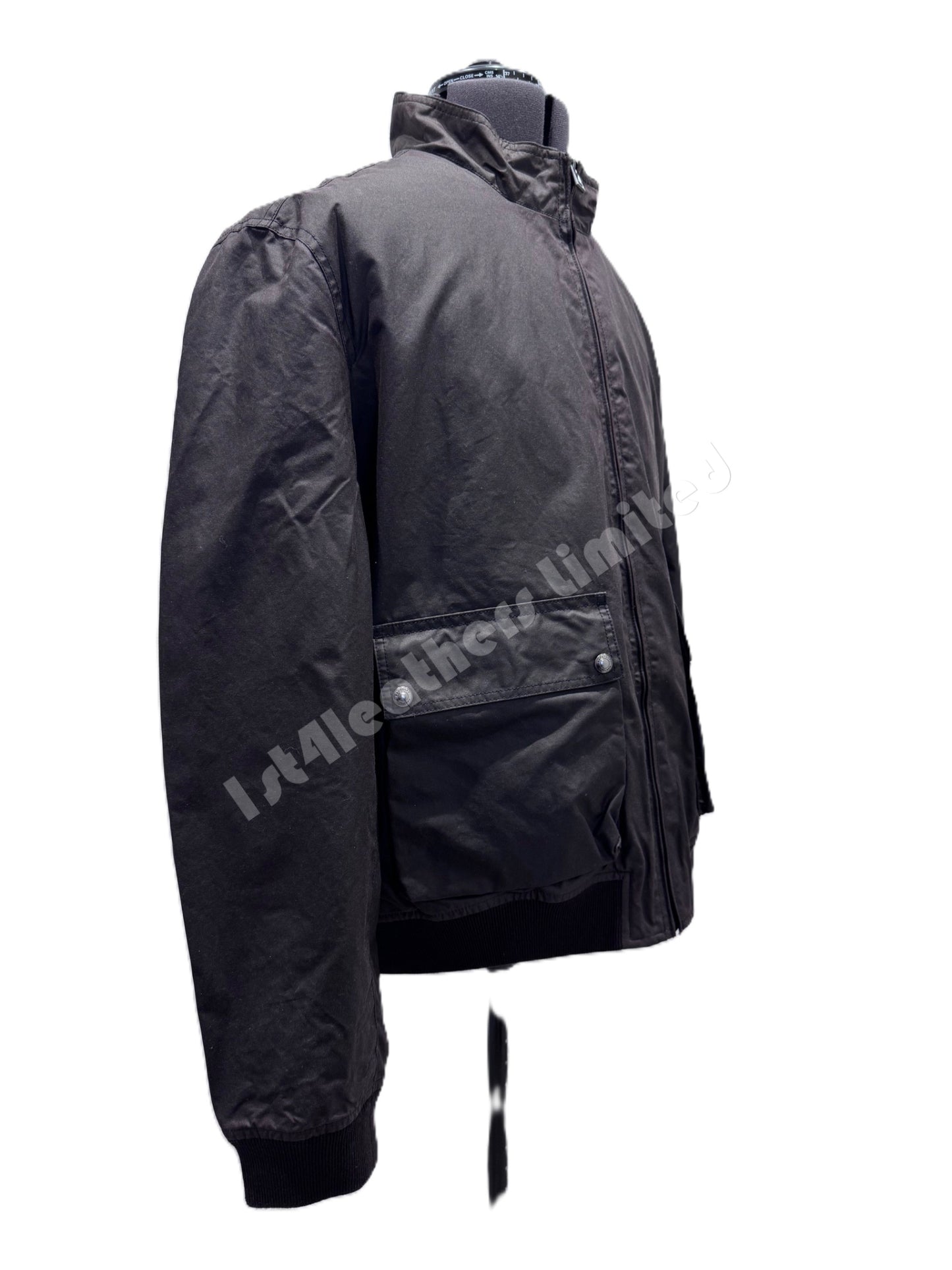 BELSTAFF BASE WAXED COTTON BOMBER JACKET DARK BROWN RRP £349 BNWT