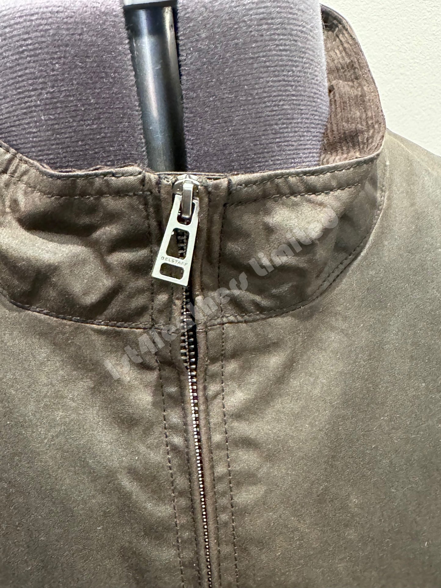 BELSTAFF BASE WAXED COTTON BOMBER JACKET DARK BROWN RRP £349 BNWT