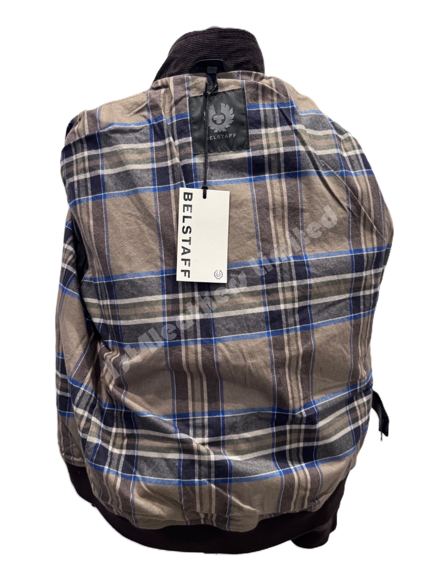 BELSTAFF BASE WAXED COTTON BOMBER JACKET DARK BROWN RRP £349 BNWT