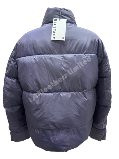 BELSTAFF DOME DOWN PUFFA JACKET DARK INK NAVY UK46 3XL RRP £395 BNWT