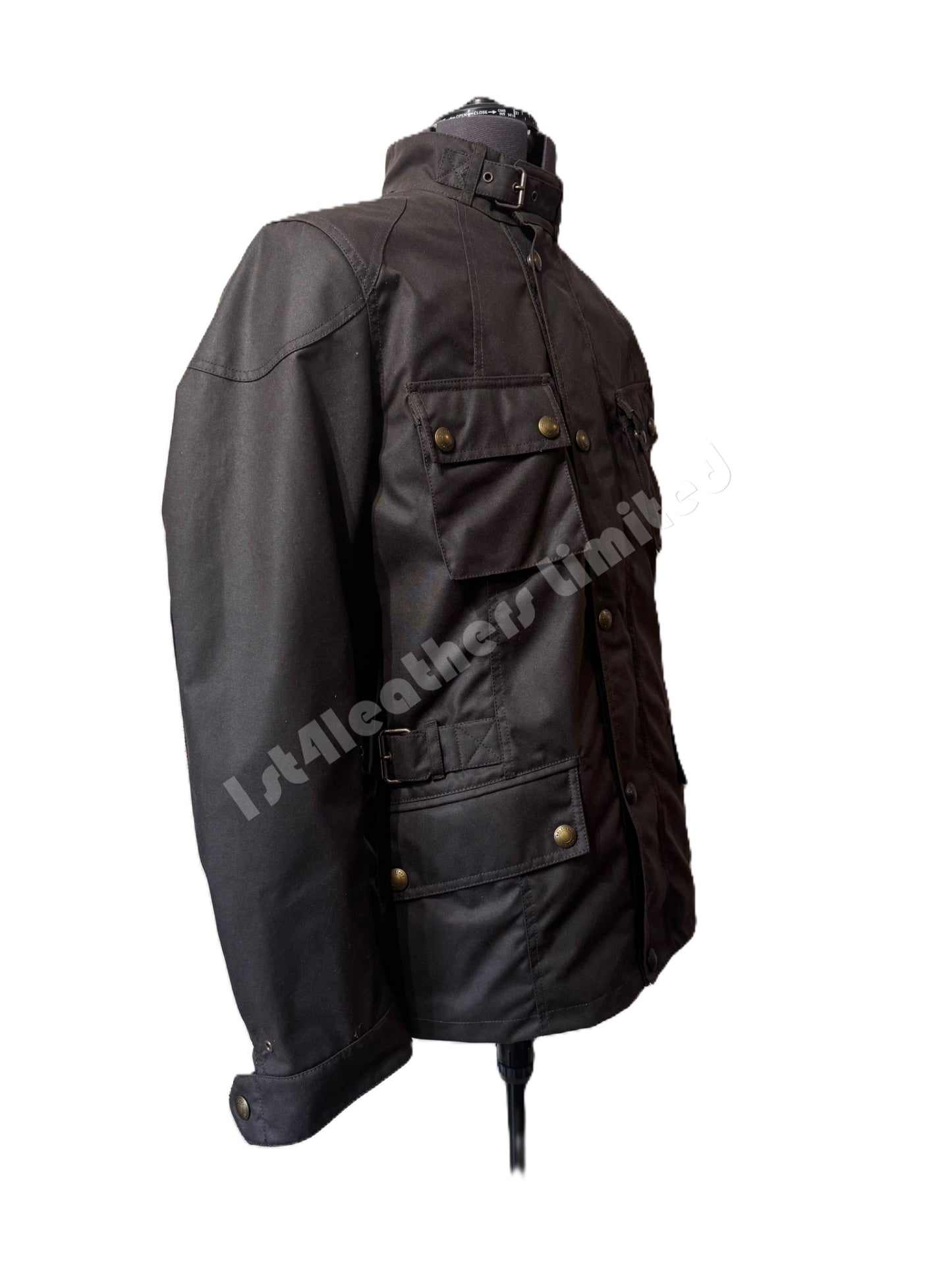 BELSTAFF CROSBY WAXED MOTORCYCLE BIKER JACKET D30 ARMOUR MAHOGANY RRP £495 NEW