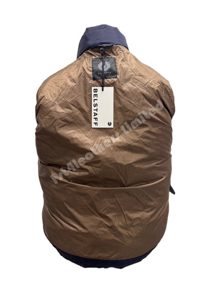 BELSTAFF DOME DOWN PUFFA JACKET DARK INK NAVY UK46 3XL RRP £395 BNWT