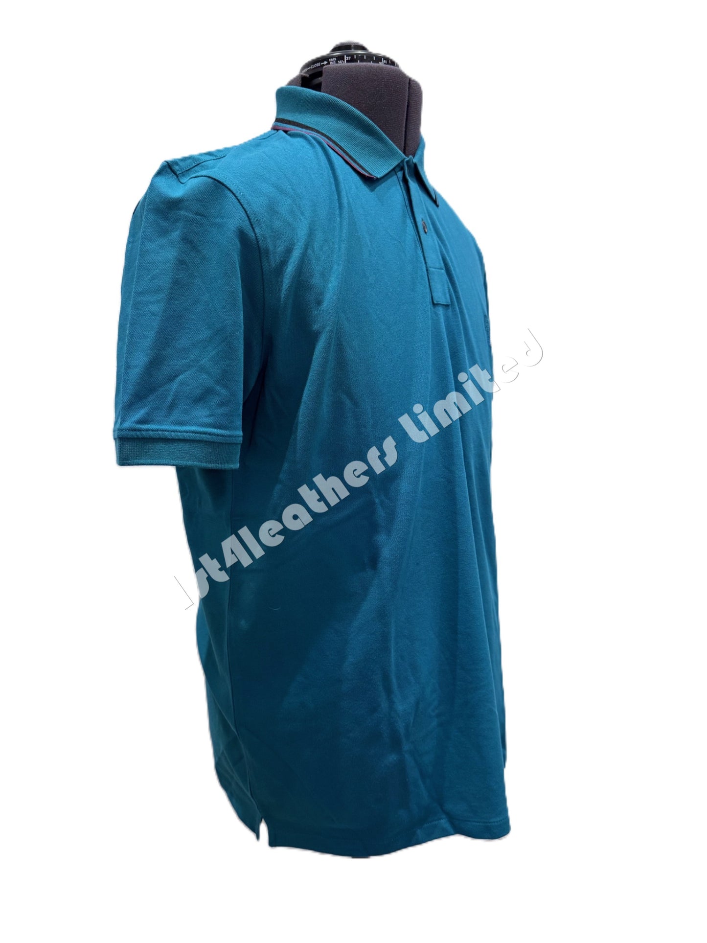 PAUL SMITH PS TIPPED BROAD STRIPE PIQUE COTTON POLO SHIRT GREEN 2XL RRP £90 BNWT