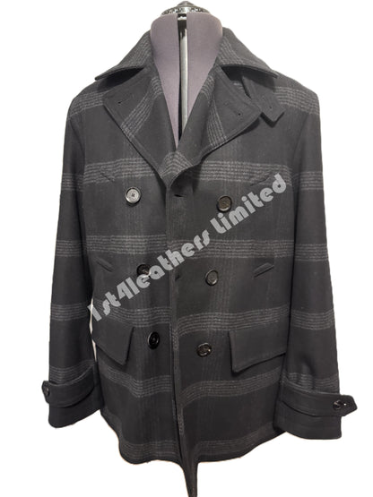 BELSTAFF MILFORD PEA COAT JACKET DARK CHARCOAL RRP £895 BNWT
