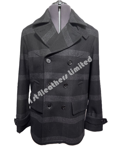 BELSTAFF MILFORD PEA COAT JACKET DARK CHARCOAL RRP £895 BNWT