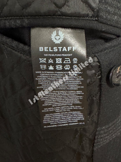 BELSTAFF MILFORD PEA COAT JACKET DARK CHARCOAL RRP £895 BNWT