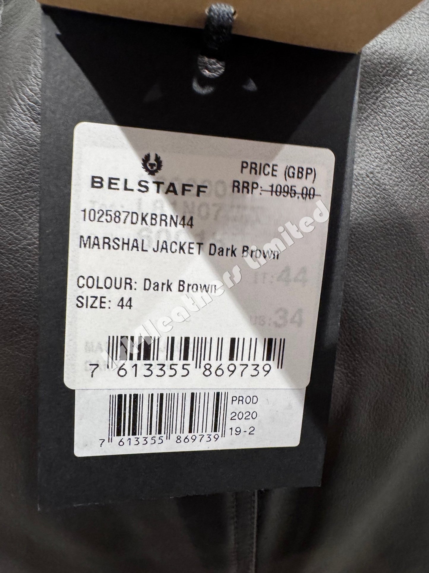 BELSTAFF MARSHALL CAFE RACER LEATHER BIKER JACKET DARK BROWN UK34 XS/S RRP£1095