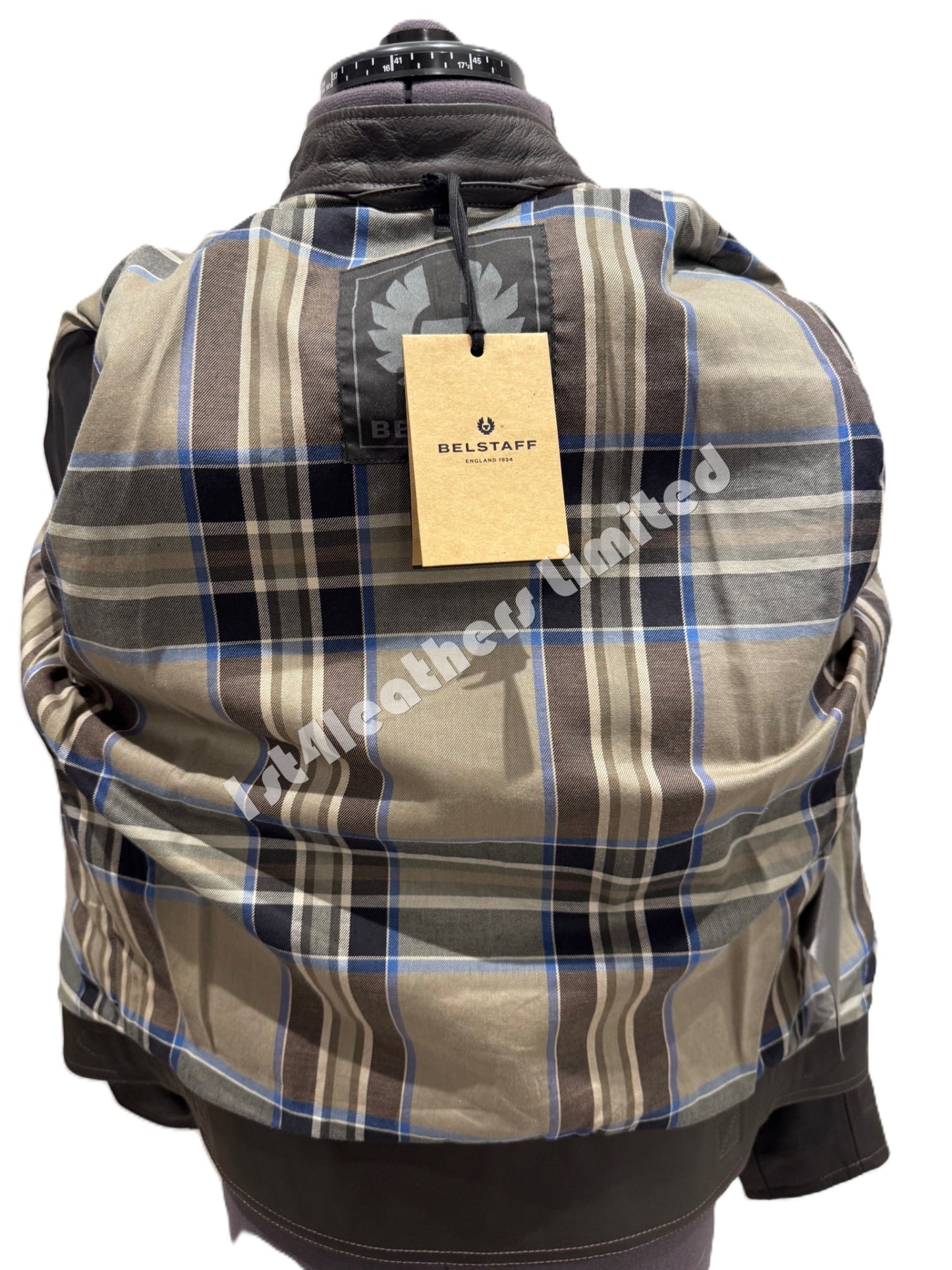 BELSTAFF MARSHALL CAFE RACER LEATHER BIKER JACKET DARK BROWN UK34 XS/S RRP£1095