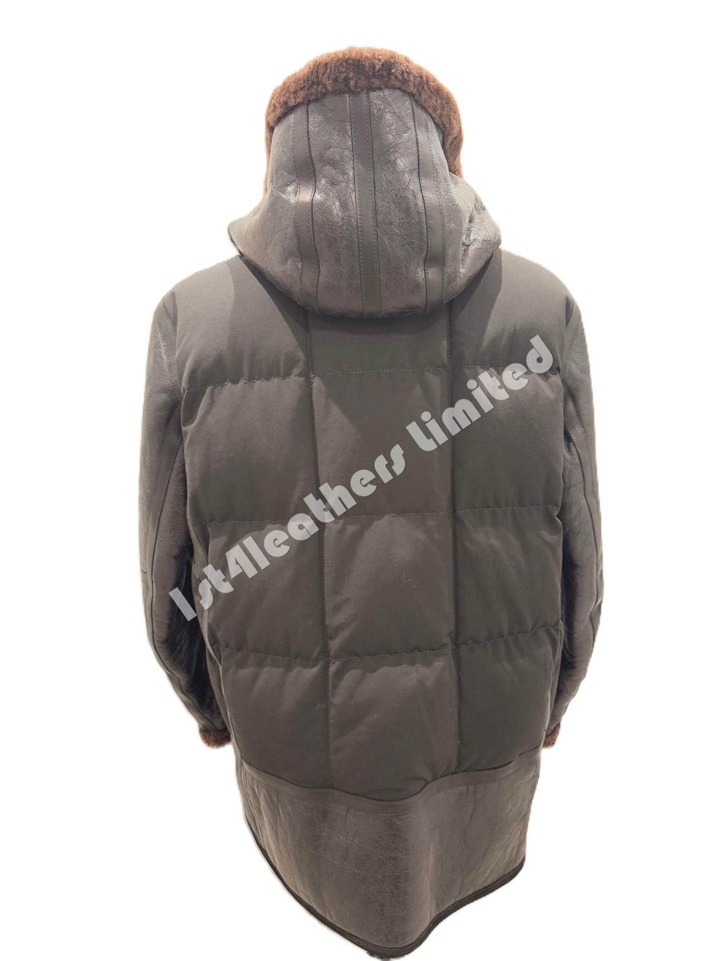 BELSTAFF ALPINE MIXED MEDIA PARKA JACKET BLACK/EARTH BROWN UK50 5XL RRP £2075 BNWT